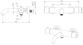 Best Design Ore opbouw bad thermostaatkraan RVS