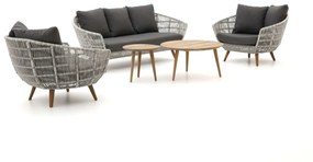 Intenso Stila/ROUGH-K stoel-bank loungeset 5-delig