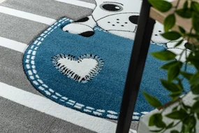 Tapijt PETIT BULLDOG HOND  grijskleuring