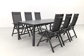 Kettler Cubic/Easy 220 cm. tuin set - 7-delig verstelbaar