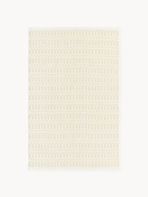 Handgeweven in- & outdoor vloerkleed Rune met geometrisch patroon