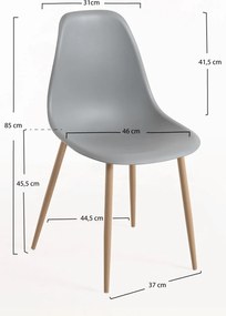 Set 4 Mykle Stoelen