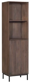 Starfurn Madison Walnoot Boekenkast Walnoot Mangohout - 55x45x200cm.