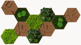 Wanddecoratie Hexagon 10