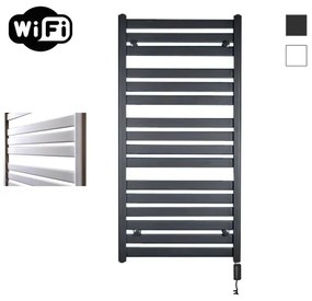 Sanicare HVW - Moda electrische WifiRadiator - 120x60cm - mat zwart met thermostaat zwart - rechtsonder HRDWZ 601200/A