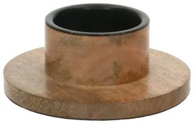 Kandelaar voor adventskaars, mangohout, Ø 11 cm