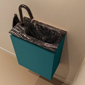 Mondiaz Ture DLux toiletmeubel 40cm smag met wastafel lava rechts met kraangat