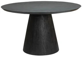 Tower Living Houten Eettafel Rond 130 Cm Zwart Premana - 130 X 130cm.