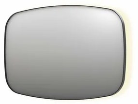 INK SP30 spiegel - 120x4x80cm contour in stalen kader incl indir LED - verwarming - color changing - dimbaar en schakelaar - geborsteld metal black 8409765