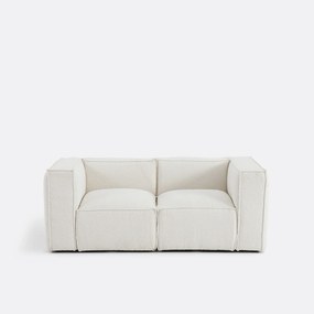 Modulaire bank, 2-zit, in bouclé stof, Seven