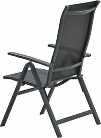 Garden Impressions Siena tuinstoel verstelbaar - donker grijs