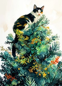 Ilustratie Cats life 12, Justyna Jaszke, (30 x 40 cm)