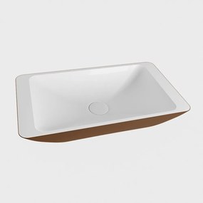 Mondiaz Topi Solid Surface waskom 60x35cm rust / talc