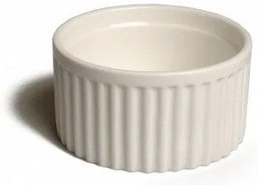 Souffléschaaltje/ ramekin, porselein, Ø 8 cm