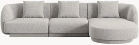 Chenille hoekbank Tulum (4-zits)