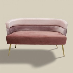 Kare Design Sandwich Roze Velvet Design Bankje
