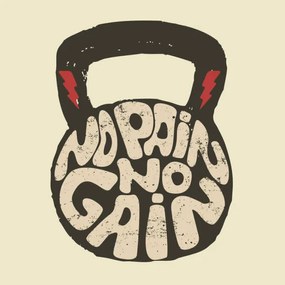 Ilustratie no pain no gain., ioanmasay
