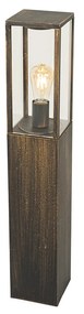 Vintage staande buitenlamp antiek goud 80 cm IP44 - Charlois Industriele / Industrie / Industrial, Klassiek / Antiek E27 IP44 Buitenverlichting