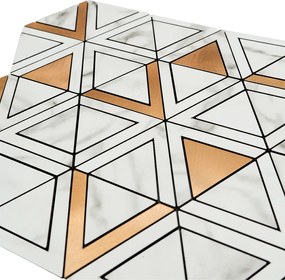 Zelfklevende Mozaïektegels Metaal | Driehoek Goud | 28,7×33,1 cm | Keuken, Bad &amp; WC