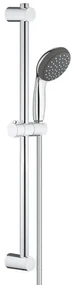 GROHE Vitalo Start 100 glijstangset - 60cm - ronde handdouche - 1 straalsoort - gladde doucheslang - chroom/zwart 27942000