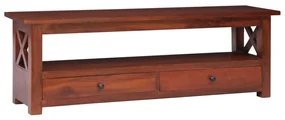 vidaXL Tv-meubel 115x30x40 cm massief mahoniehout bruin