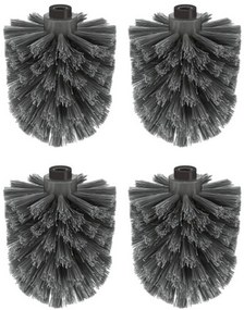 ZACK Alare reserve borstelkop ø8,5cm zwart set van 4 stuks