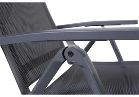 4 Seasons Cadiz tuinstoel verstelbaar - matt carbon