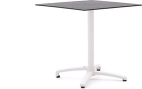 Inklapbare tafel Bellagio | Vierkant | Tuintafel Kunststof | 70x70cm | 2 personen | Kees Smit Tuinmeubelen