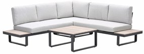 Garden Impressions Diego loungeset 4-delig - donker grijs