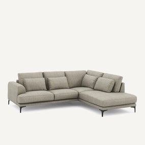 Rechtse hoekbank met leuning in tweed, Marsile