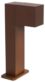 Buitenlamp roestbruin met grondpin en kabelmof 30cm IP44 - Baleno
