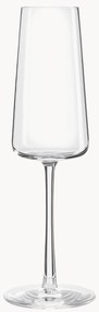 Kristallen champagneglazen Power in kegelvorm, 6 stuks