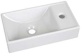 Comad Aruba White toiletmeubel 40cm met witte fontein en kraangat eiken/wit