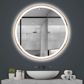 LED Spiegel 80cm MMJ BRUSH COPPER