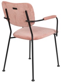 Zuiver Benson Design Armstoel Roze Stof