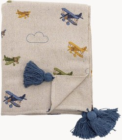 Kinderkatoenen plaid Plane