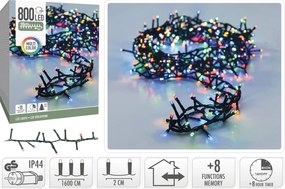 Feeric Microcluster LED Kerstverlichting– 16 m – 800 LED lampjes – multicolor – timer&amp;geheugen– binnen&amp;buiten