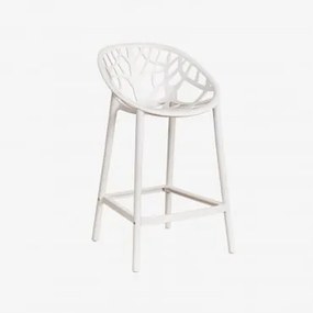 Verpakking Van 4 Ores Polypropyleen Hoge Krukken Gardenia Wit & ↑65 Cm - Sklum