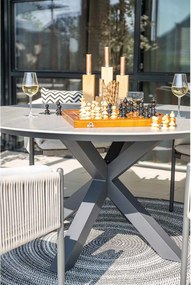 Garden Impressions Duuk tuintafel rond 150 cm - Napoli sand