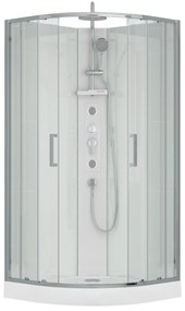 Kerra Wega complete douchecabine met massagejets wit