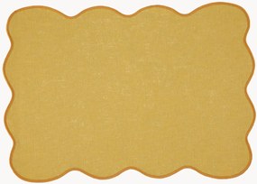 Vlekbestendige placemat Palma met geborduurde rand