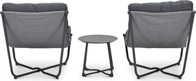 Garden Impressions Zensa loungeset 3-delig - donker grijs
