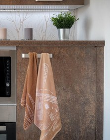 Keukendoek molen– 6 stuks – 50×50 – bruin