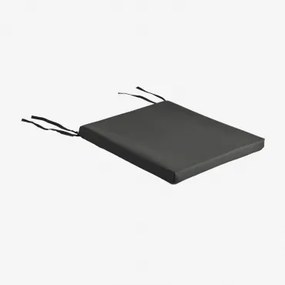 Vierkant Kussen 40x40 Cm Voor Stoel Van Polyester Elton Zwart - Sklum