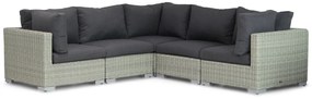 Hoek loungeset 5 personen Wicker Grijs  Garden Collections Cuba