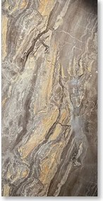 PVC Marmer Wandpaneel Onyx Glans Bruin 260x122x0,3cm