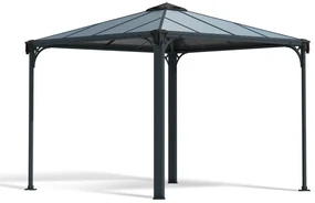 Aluminium tuinprieel Palermo Palram - Canopia 3 x 3 m Heat Block antraciet