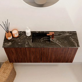 Mondiaz Joya DLux 90cm toiletmeubel ruby met wastafel faye midden 1 kraangat lava