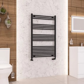 Eastbrook Wendover handdoekradiator 75x120cm 796W zwart mat