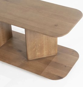Open Tv-meubel Eikenhout Bruin - 180x40x43.5cm.